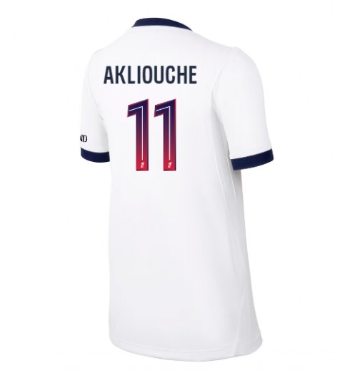 Paris Saint-Germain Maghnes Akliouche #11 Venkovní Dres pro Dámské 2026-27 Krátký Rukáv Paris Saint-Germain Maghnes Akliouche #11 Venkovní Dres pro Dámské 2026-27 Krátký Rukáv